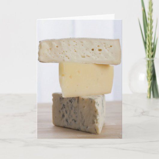 チーズの積み重ね カード (正面)