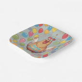 チーズの誕生日パーティー ペーパープレート (傾斜あり)