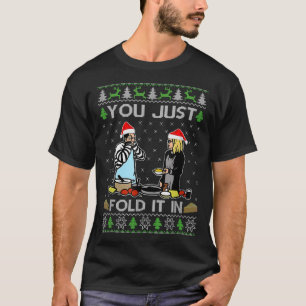チーズの醜いキリストの中で折り畳む Tシャツ