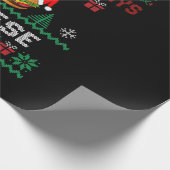 チーズの醜いクリスマスギフトと幸せな休日 ラッピングペーパー (角)