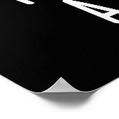 チーズの食べ物をパインおもしろいダークBG ポスター (角)