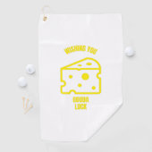 チーズの駄洒落おもしろいをお祈りします ゴルフタオル (インサイチュ)