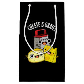 チーズはグラートおもしろいフードプンダークBG スモールペーパーバッグ (正面)