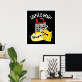 チーズはグラートおもしろいフードプンダークBG ポスター (ホームオフィス)