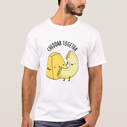 チーズは一緒がいいね フード パン Tシャツ (正面)