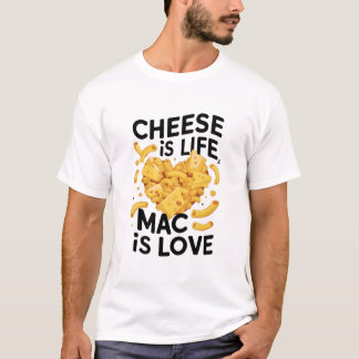 チーズは命、Macは愛 Tシャツ
