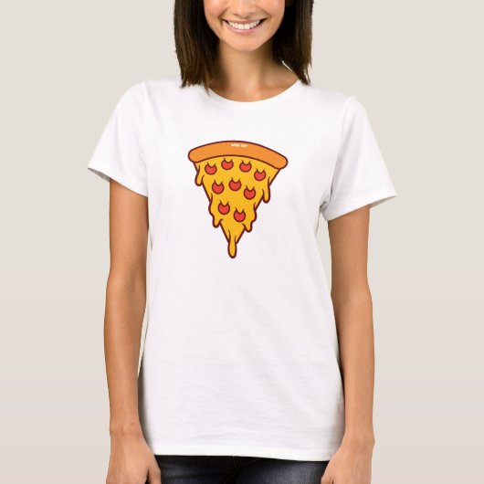 チーズは永遠に不足 女性ベーシックTシャツ Tシャツ (正面)