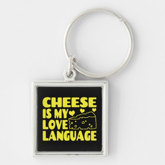 チーズは私の愛の言語である – Chesse Lovers キーホルダー (正面)