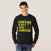 チーズは私の愛の言語である – Chesse Lovers Tシャツ (正面フル)