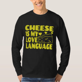 チーズは私の愛の言語である – Chesse Lovers Tシャツ