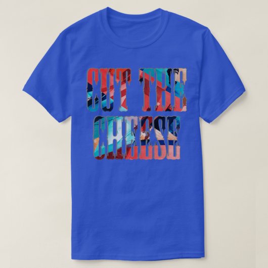 チーズをカット Tシャツ (デザイン正面)