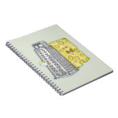 チーズをグレーター食べ物でグレーチングおもしろいする ノートブック (右側)