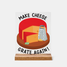 チーズを再び焼く アクリルサイン