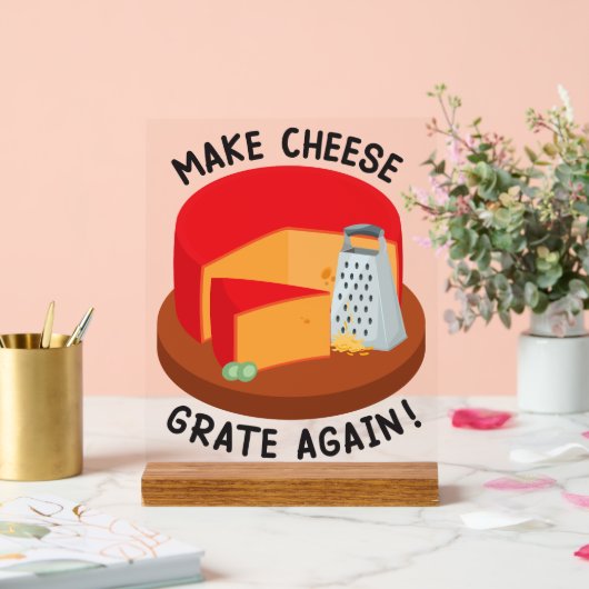 チーズを再び焼く アクリルサイン (ウェディング)