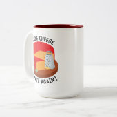 チーズを再び焼く ツートーンマグカップ (正面左)