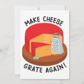 チーズを再び焼く 招待状 (正面)