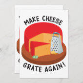 チーズを再び焼く 招待状 (正面/裏面)