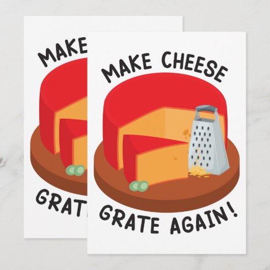 チーズを再び焼く 招待状 (正面/裏面)