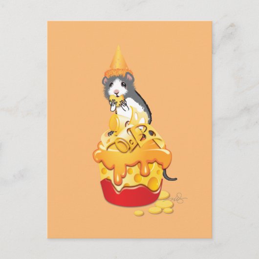 チーズを得打つネズミ ポストカード (正面)