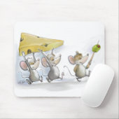 チーズを持ち込む（オリーブと）マウスパッド マウスパッド (マウス)