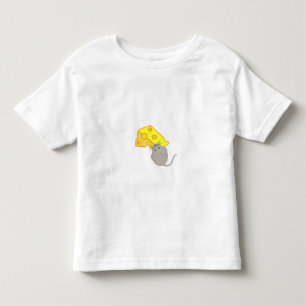 チーズを持つマウス トドラーTシャツ
