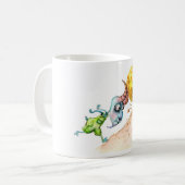 チーズを持つヤギ コーヒーマグカップ (正面左)