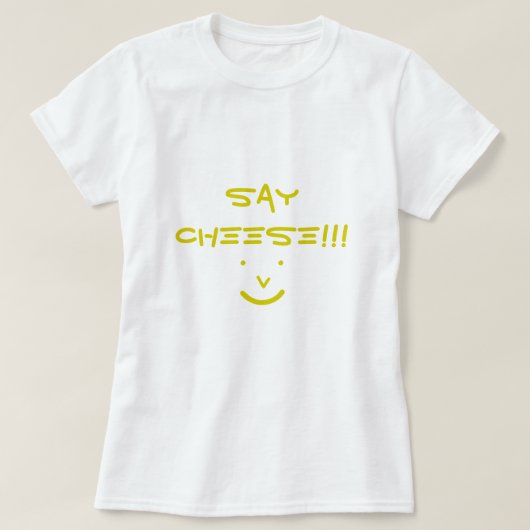 チーズを撮って!!! Tシャツ (デザイン正面)