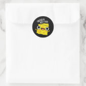 チーズを満たすよおもしろいうフードパンダークBG ラウンドシール (バッグ)