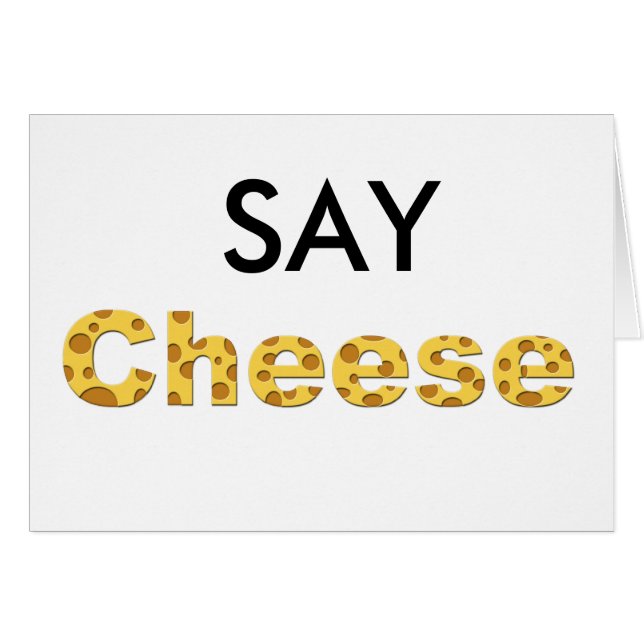 チーズを言う (正面横)