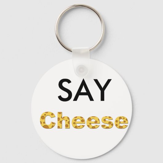 チーズを言う キーホルダー (正面)