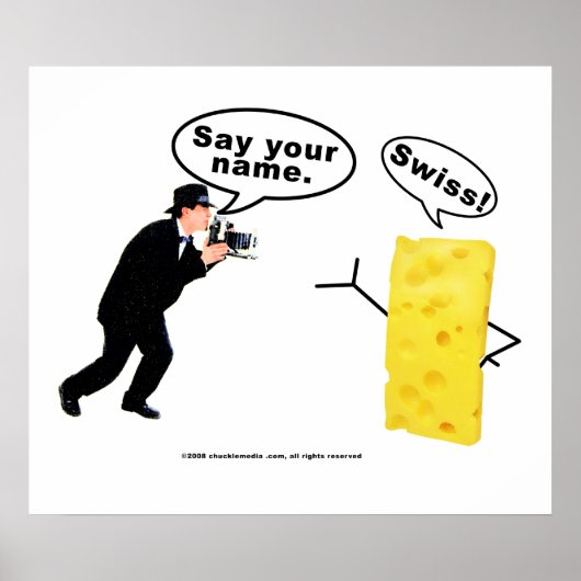 チーズを言う ポスター (正面)