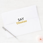 チーズを言う ラウンドシール (封筒)