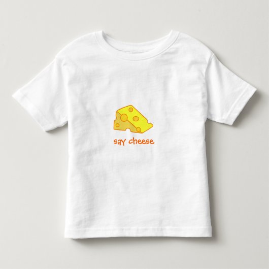 チーズを言って下さい! トドラーTシャツ (正面)