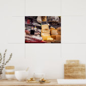 チーズイタリアンとペペローニの洗濯物入り食品市場 ポスター (キッチン)