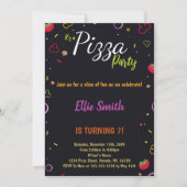 チーズイモダンパーティーカー子供へド、10代または大人 招待状 (正面)