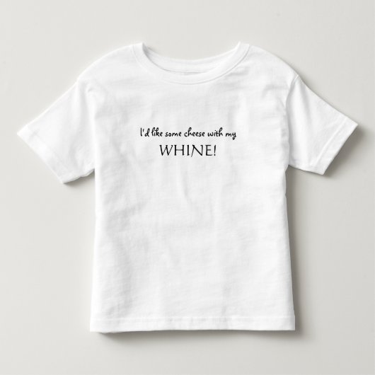 チーズウィーンでチーズを食べたい！ トドラーTシャツ (正面)