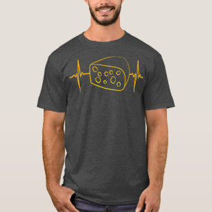 チーズウェッジハートビートグリルデイリー農業 Tシャツ