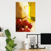 チーズオリーブ油&ブズポスタープリント ポスター (ホームオフィス)