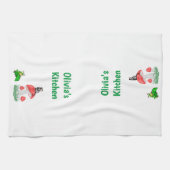 チーズカエルきのこマウスキッチンハンドタオル キッチンタオル (横)