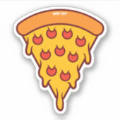 チーズカットカスタムビニールのシール シール (正面)