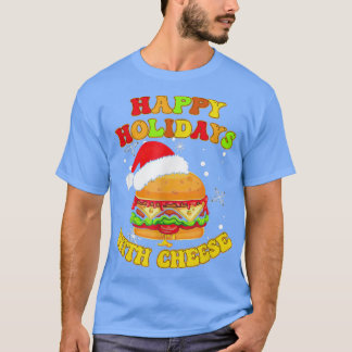 チーズクリスマスチーズとおもしろいハッピーホリデー Tシャツ
