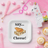 チーズグルメおもしろいパーティー ペーパープレート (パーティー)