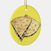 チーズケサディラスメキシコ食品前菜ケソ セラミックオーナメント (右)