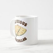 チーズケサディラスメキシコ食品前菜 コーヒーマグカップ (正面左)