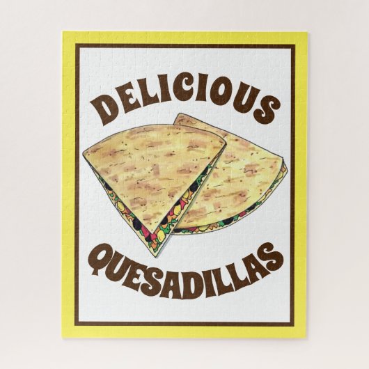 チーズケサディラスメキシコ食品前菜 ジグソーパズル (縦)