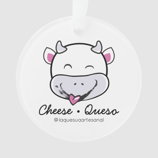チーズケソローミルクアクリルオーナメント オーナメント (正面)