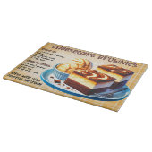 チーズケブラウニーレシピ カッティングボード (角)