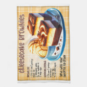 チーズケブラウニーレシピ キッチンタオル (縦)