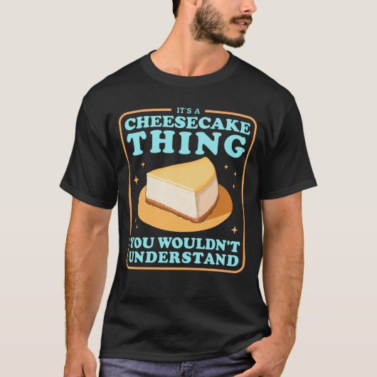 チーズケーキが安っぽい Tシャツ (正面)