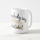 チーズケーキって誰か? コーヒーマグカップ (正面右)